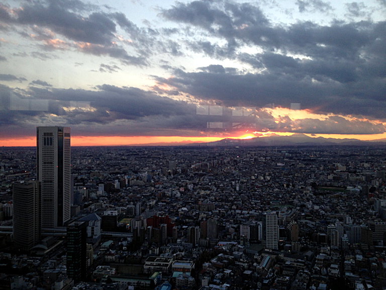Tokyo Metropolitan Government Building: Sunset