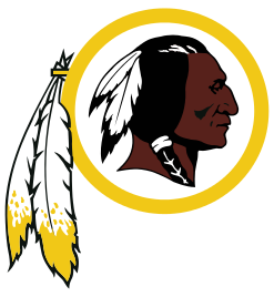 Redskins primary logo 1972-1981, 1983-present