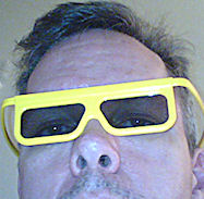 Self-portrait with 3-D glasses