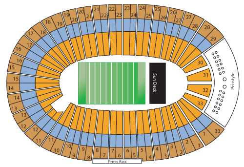 LA Coliseum seating chart