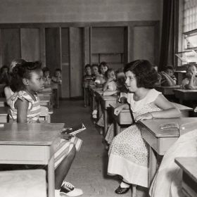 First day of desegregation, Fort Myer, VA, 9/8/1954