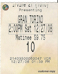 Gran Torino ticket stub