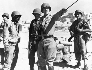 General George Patton with troops