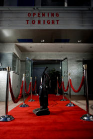 Red carpet, empty theater