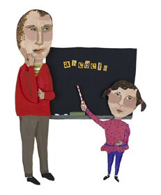 Teacher and pupil