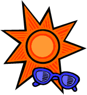 Sun and sunglasses