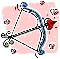 Valentine bow and arrow